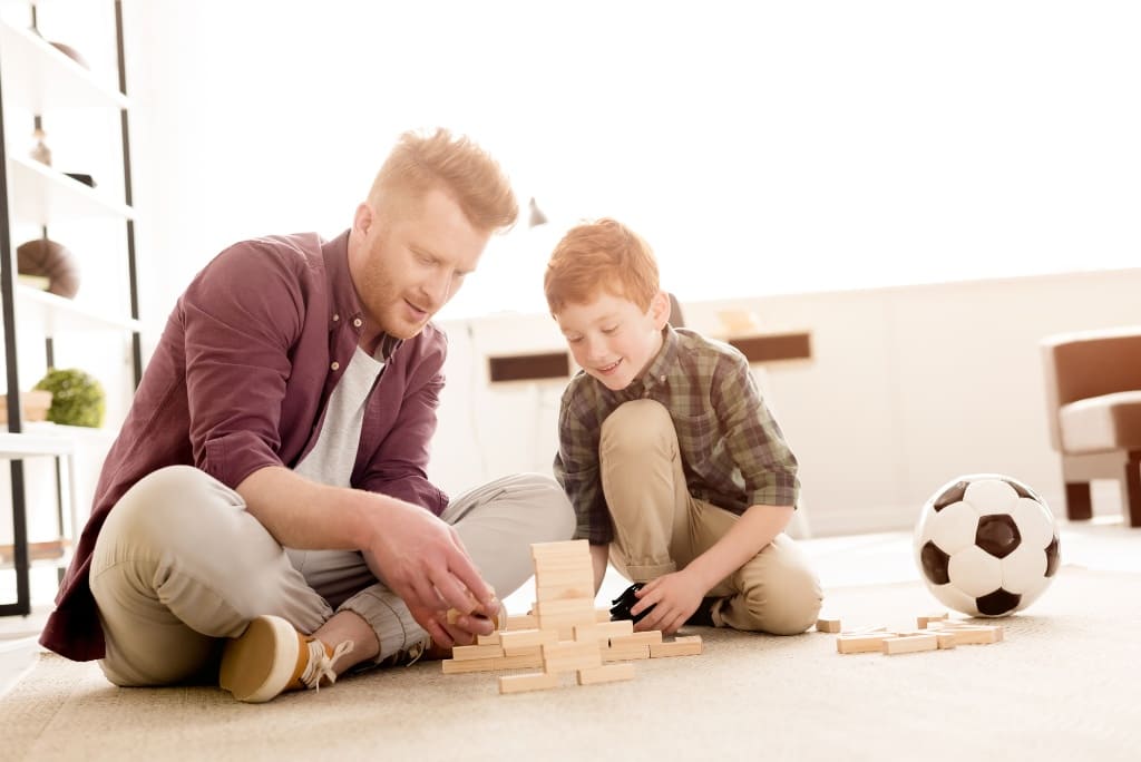 Dad Playing With His Son