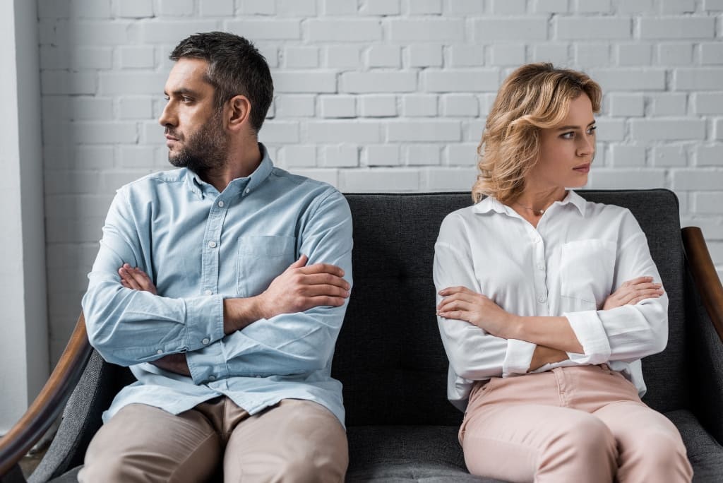 Couple Ignoring Each Other